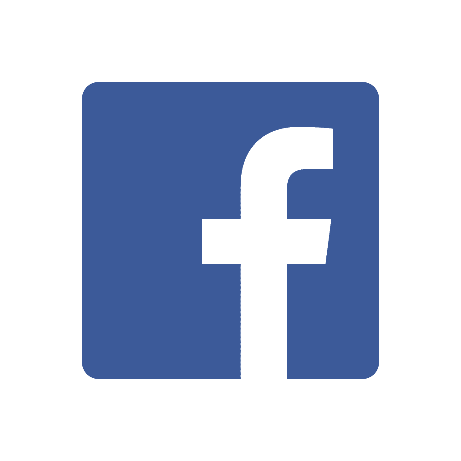 logo facebook su sfondo trasparente