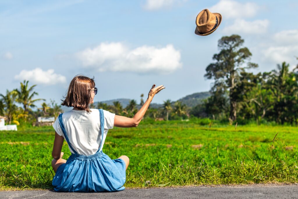 ragazza libera nella tura